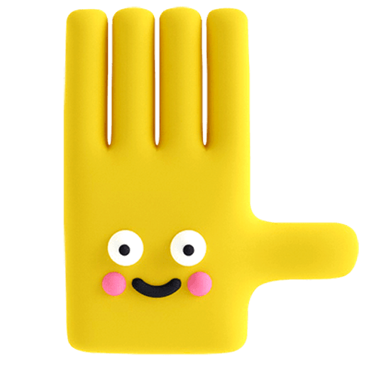 Smiling Hand Emoji